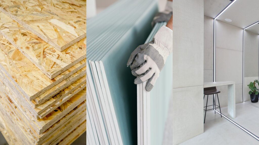 Osb-Plaat-Kipsplaat-Tsementkiudplaat