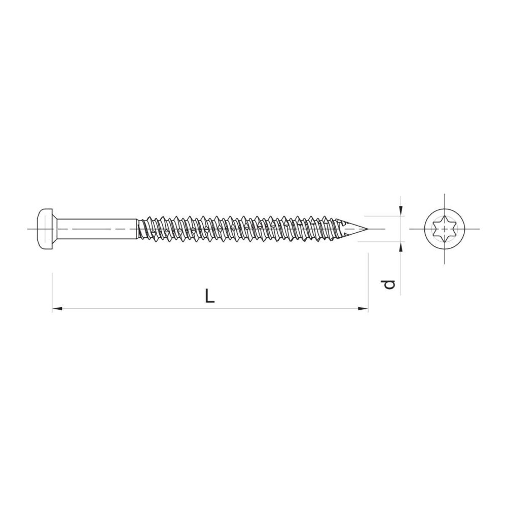 Betoonikruvi R-WBT torx TX25 - Image 3