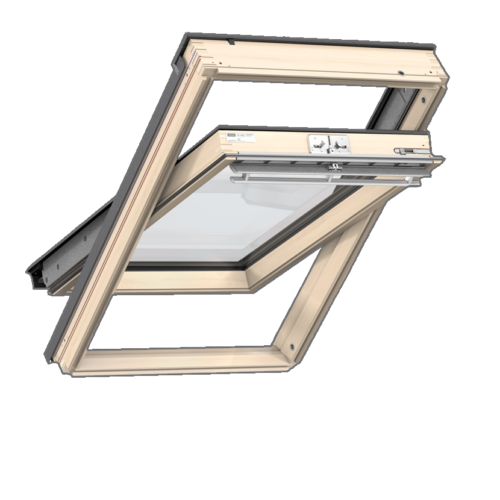 VELUX  Ülalt avatavad puitaknad