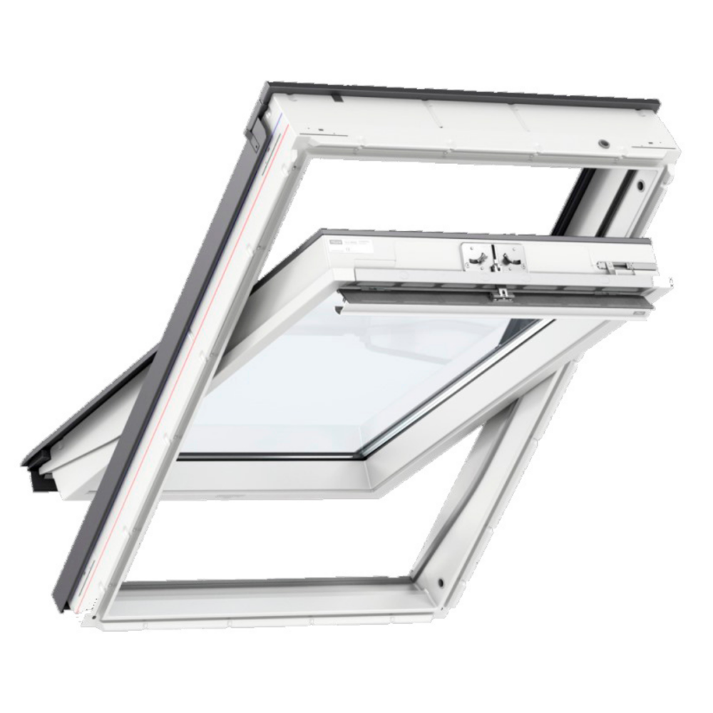 VELUX ülalt avatavad hooldusvabad valged aknad