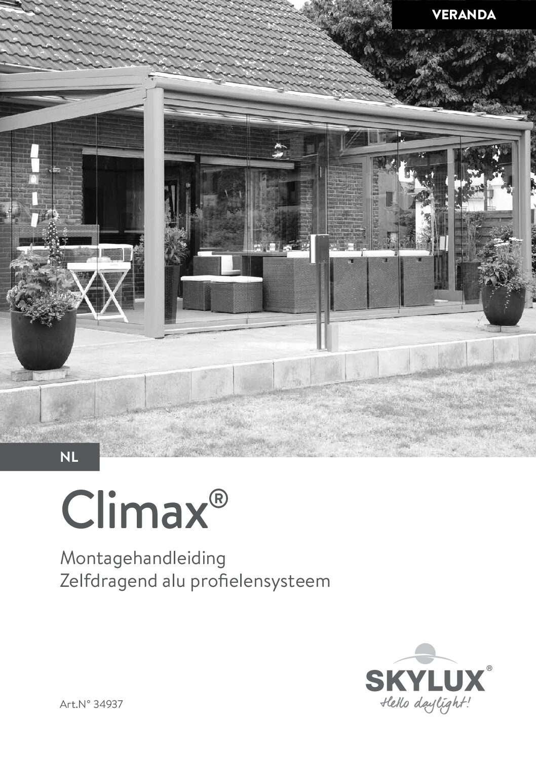 Climalite terrassikatuse alumiiniumprofiili paigaldusjuhend