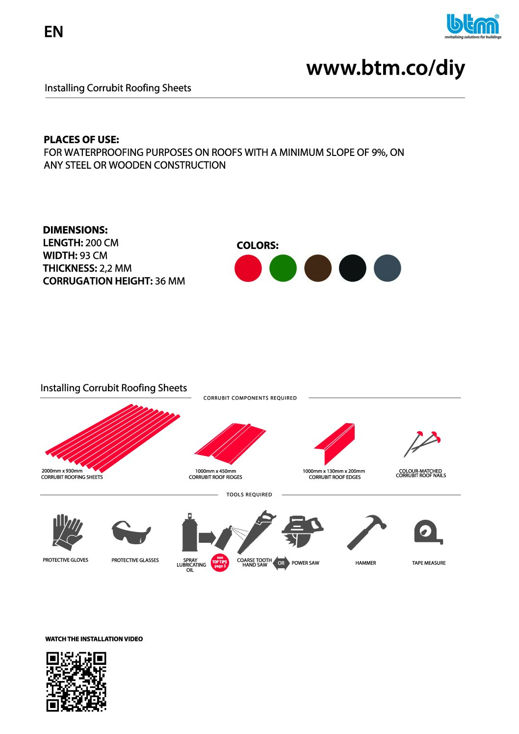 Corrubit installation manual ENG