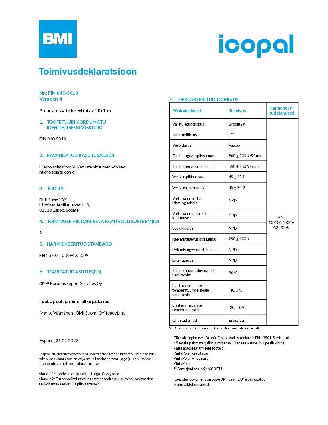 Pealiskate Polar keevitatav DOP