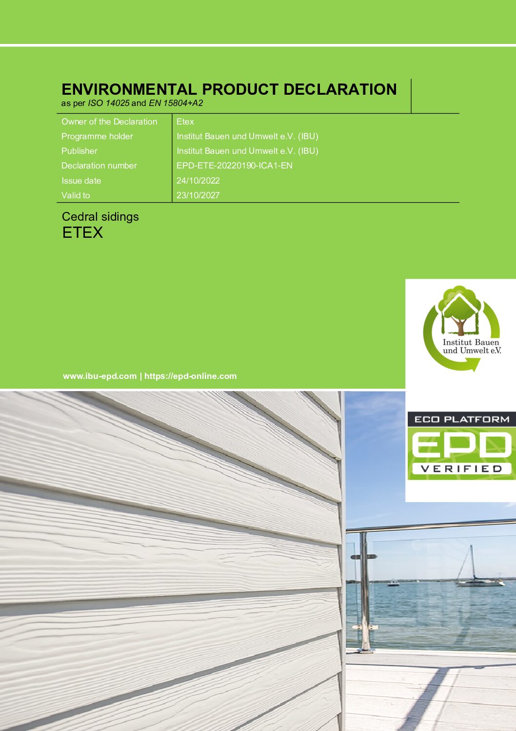 Environmental Product Declaration Cedral