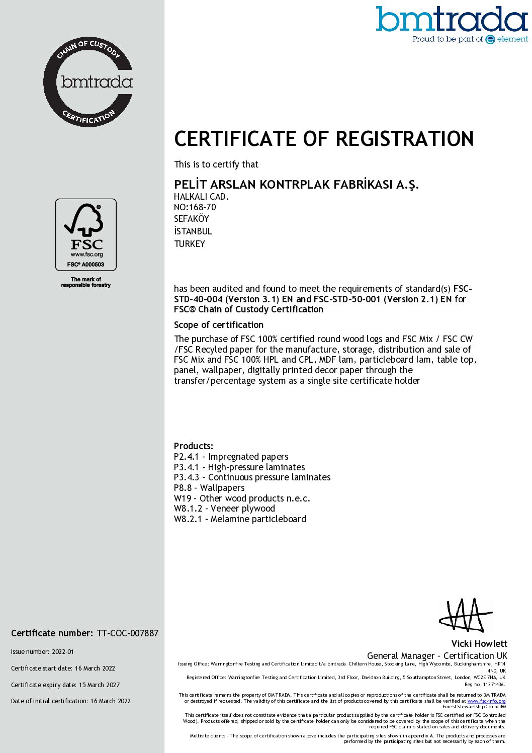 PeliCompact HPL andmeleht