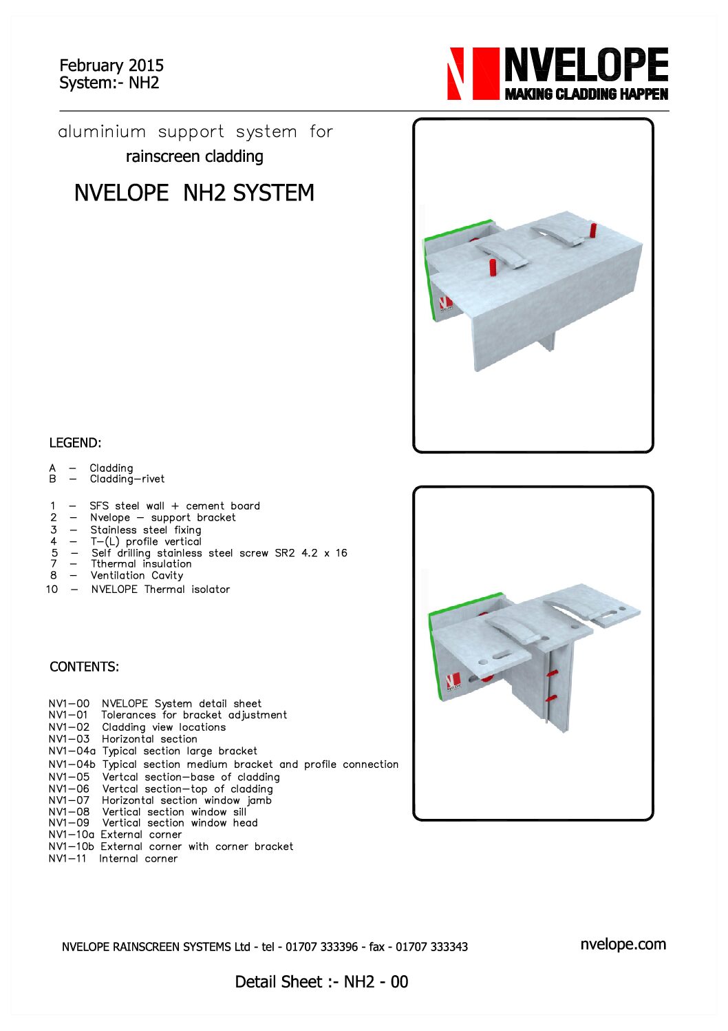 NH2 kinnitussüsteemi andmeleht ENG