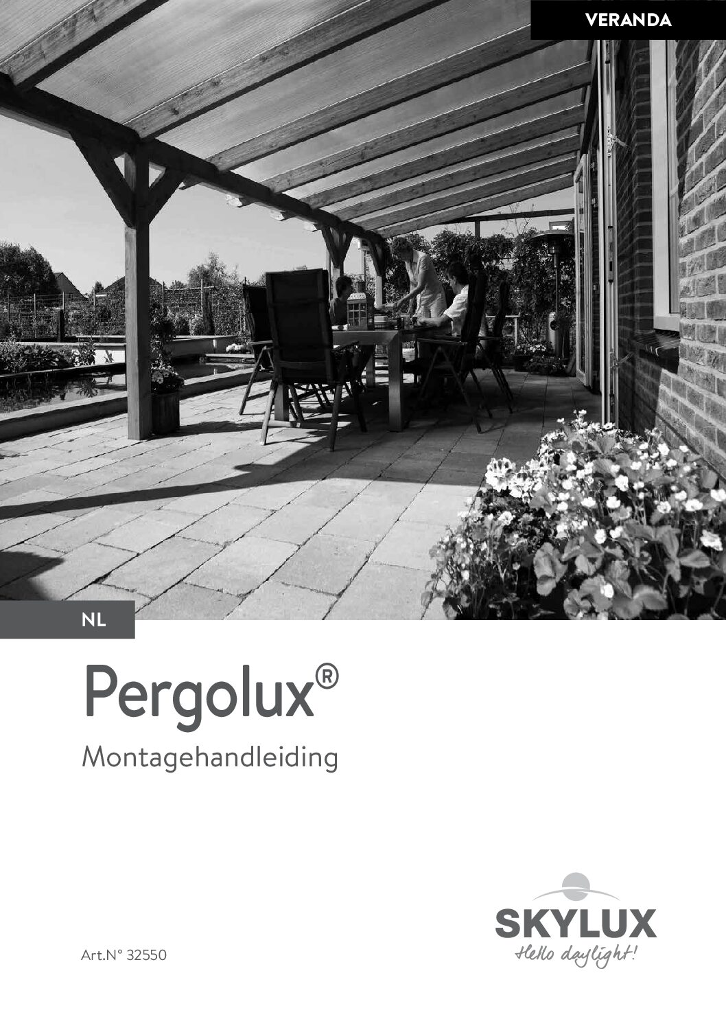 Pergolux terrassikatuse alumiiniumprofiilide paigaldusjuhend