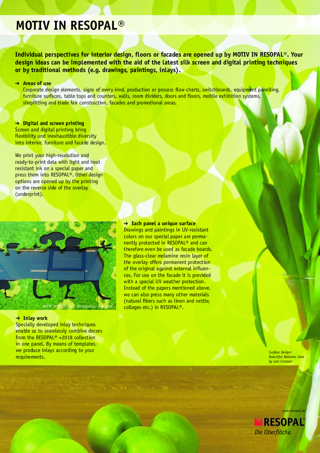 Resopal® Motiv Andmeleht ENG