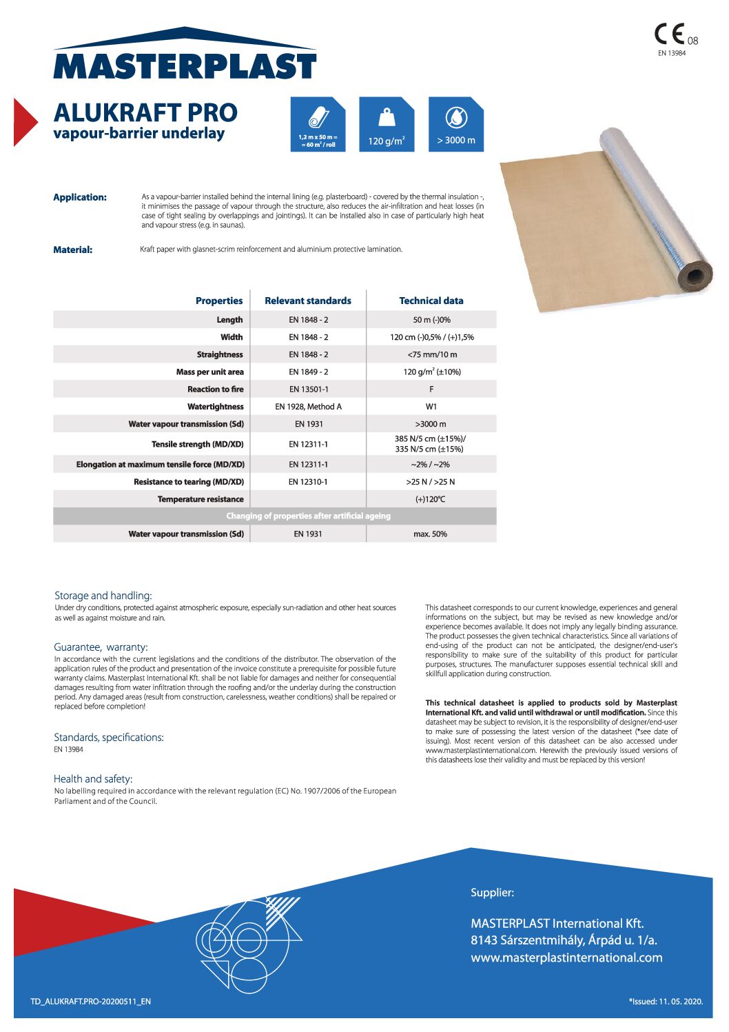 Alukraft Pro Technical data sheet EN