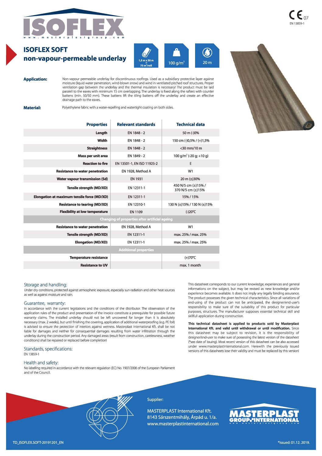 Isoflex soft Technical data sheet EN